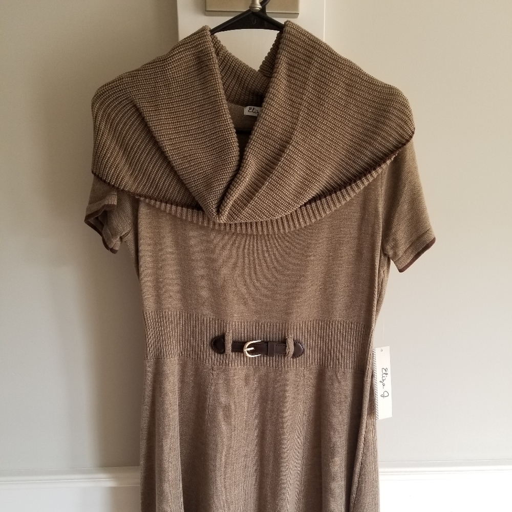 BNWT Eliza J cowl neck sweater dress size M